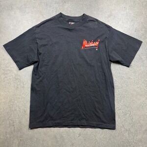 VTG Giant Michael Jackson International Fan Club Shirt Mens Large Black Preowned